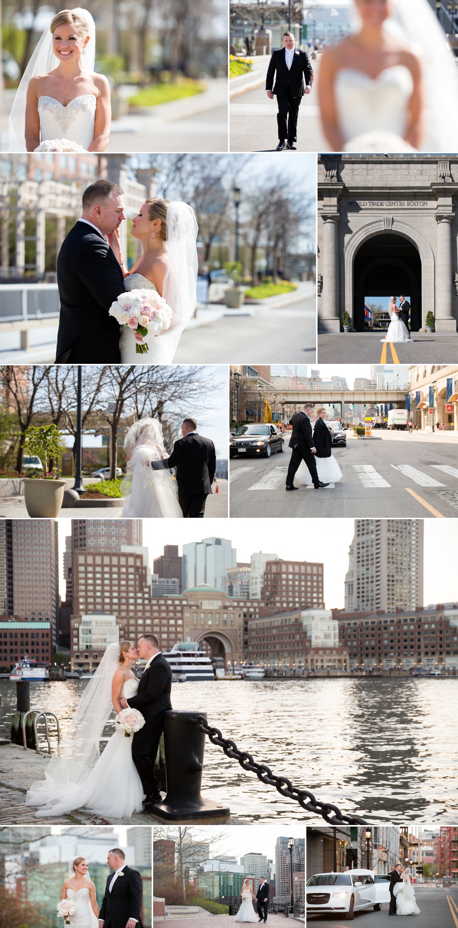 Boston wedding collage 