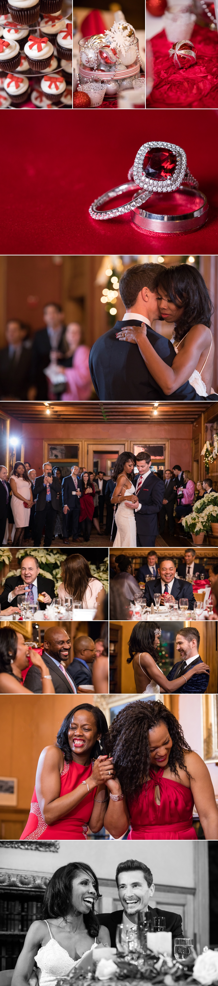 wedding reception collage 
