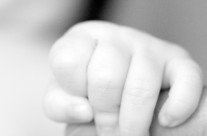 Black And White Baby Photo One
