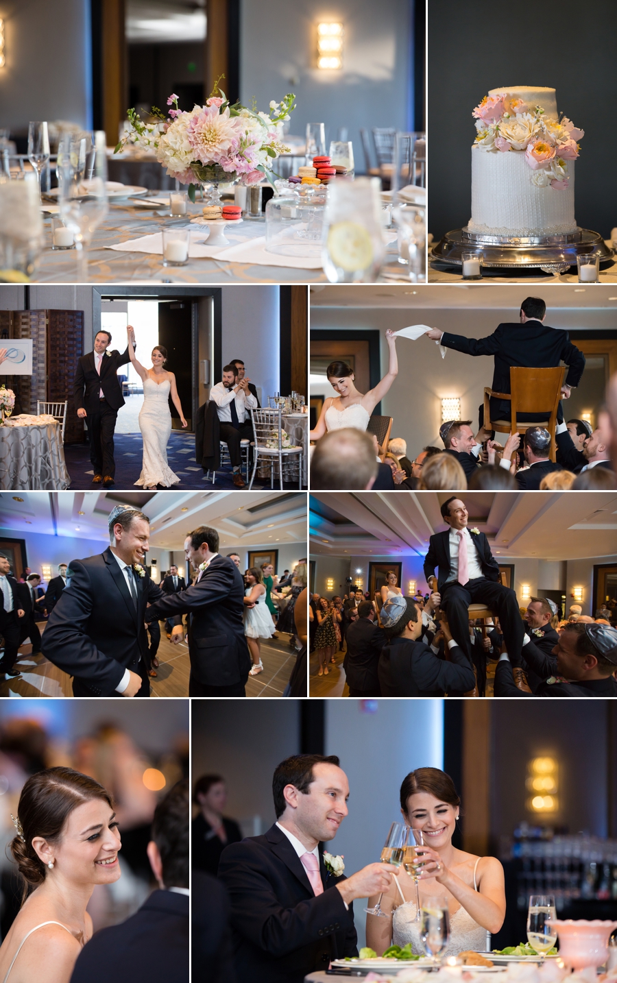 wedding reception photo collage